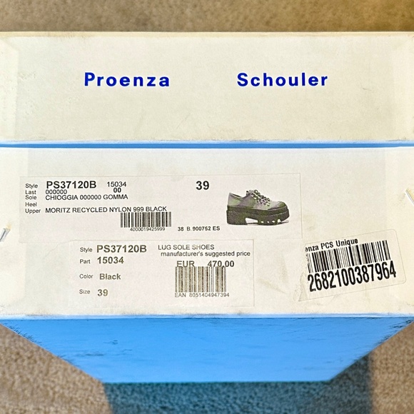 🐼Proenza Schouler City Lug Sole Sneakers  - Size 39 - Worn Once🐼 - Picture 7 of 8